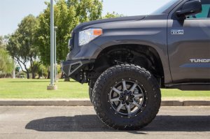 Toyota Tundra Bumper - Front - Addictive Desert Designs - Stealth Fighter w/ Winch Mount & Sensors - Hammer Black, Satin Black - `14-`27